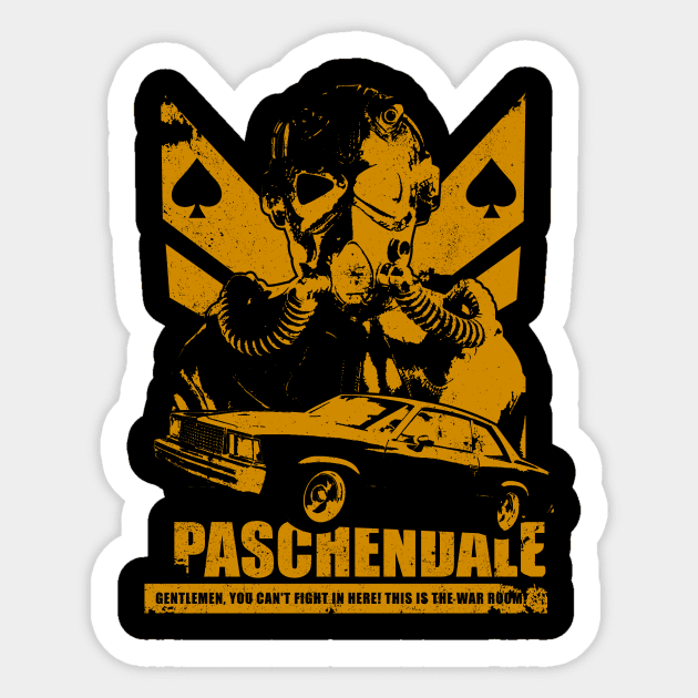 PASCHENDALE (OCHER) Sticker by GhiniPig